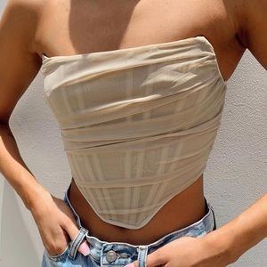 Avery Bustier Champagne